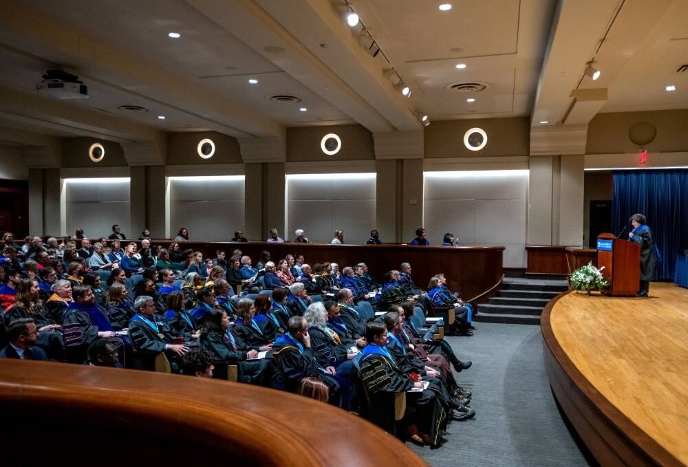 Rhodes reminds faculty they are key to university's successes